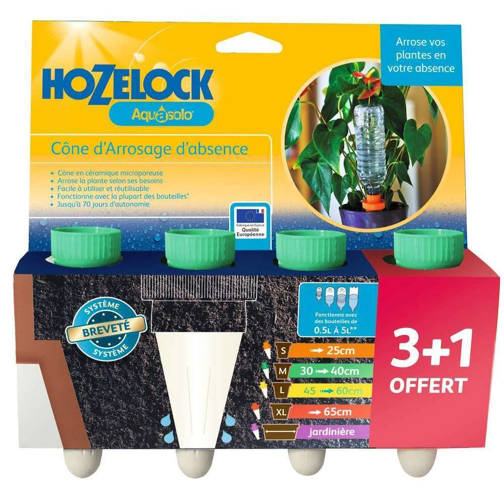 Cône D'Arrosage D'absence : 30 à 40 Cm 20 Cl - M, Vert - Pack 3+1 – Image 2