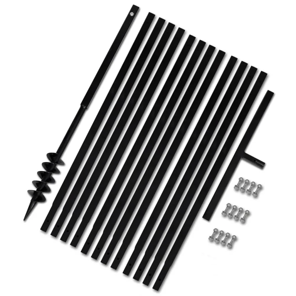 VIDAXL Bêche Et Tarière Manuelle 80 Mm Avec Rallonge Mèche Tarière 13 M