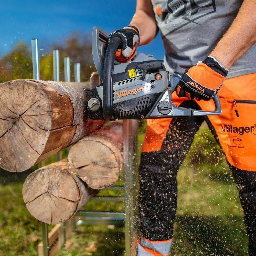 Tronçonneuse élagueuse Thermique 1,4cv 29cc Guide Oregon 30 Cm Anti-vibration Villager Vgs 3011pe – Image 5