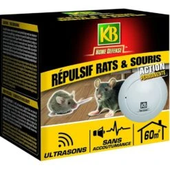 Répulsif Rats Et Souris Ultrason, 1 Pièce, Taille Unique