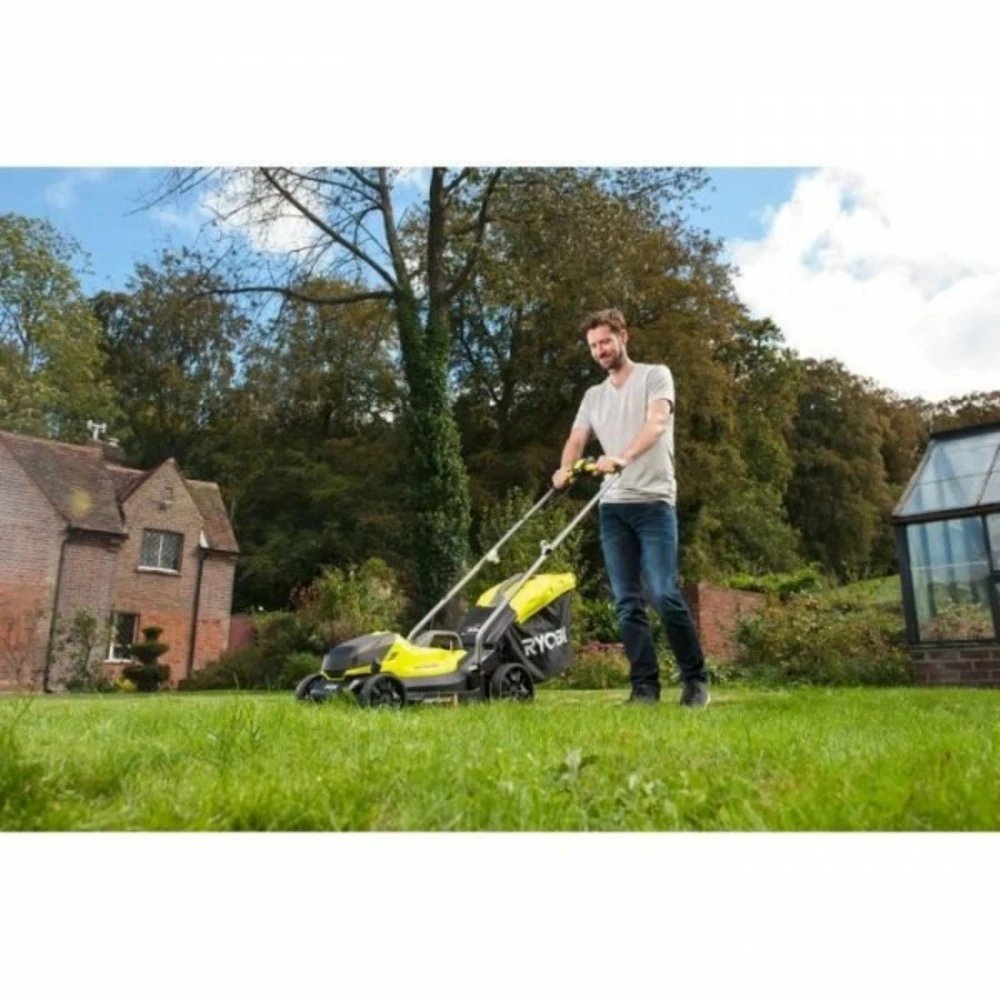 Ryobi Tondeuse A Gazon Pack One+ + Coupe-bordures 18v Sans Fil Rlm1833blt1825m : Rlm18x33b40 Et Coupe-bordures Olt1825m Offert – Image 5