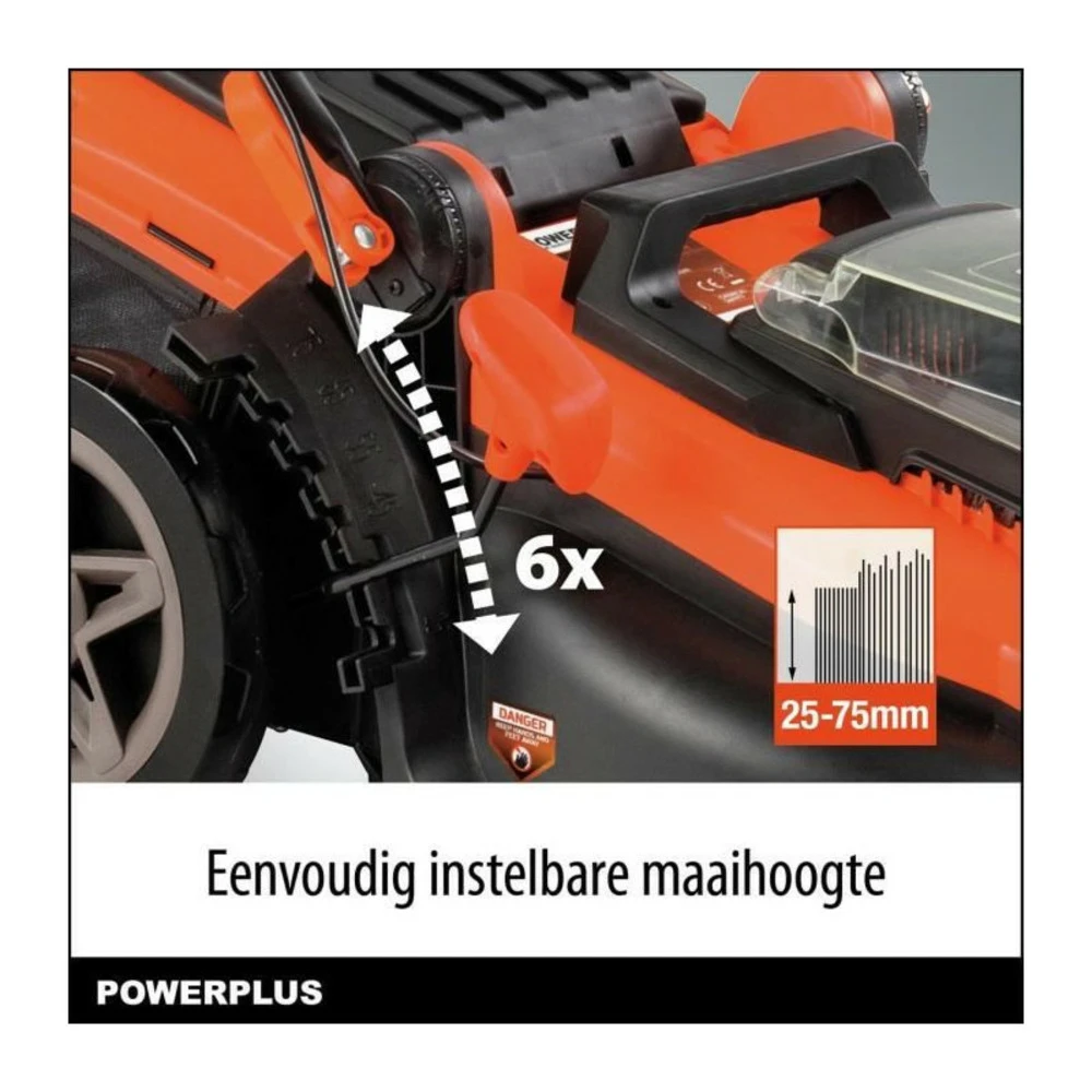 Tondeuse Sans Fil 20v 34cm Brushless - Powdpglws1 - Livrée Avec Batterie 20v 4,0ah + Chargeur Rapide – Image 4