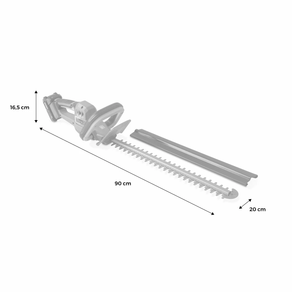 Voltr – Taille-haies Sans Fil 51cm – Avec Batterie Lithium Ion + Chargeur 20v. Normes Ce. Cache Lames Inclus – Image 5
