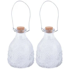 ESSCHERT DESIGN Attrape Guêpes En Verre Chiné (lot De 2)