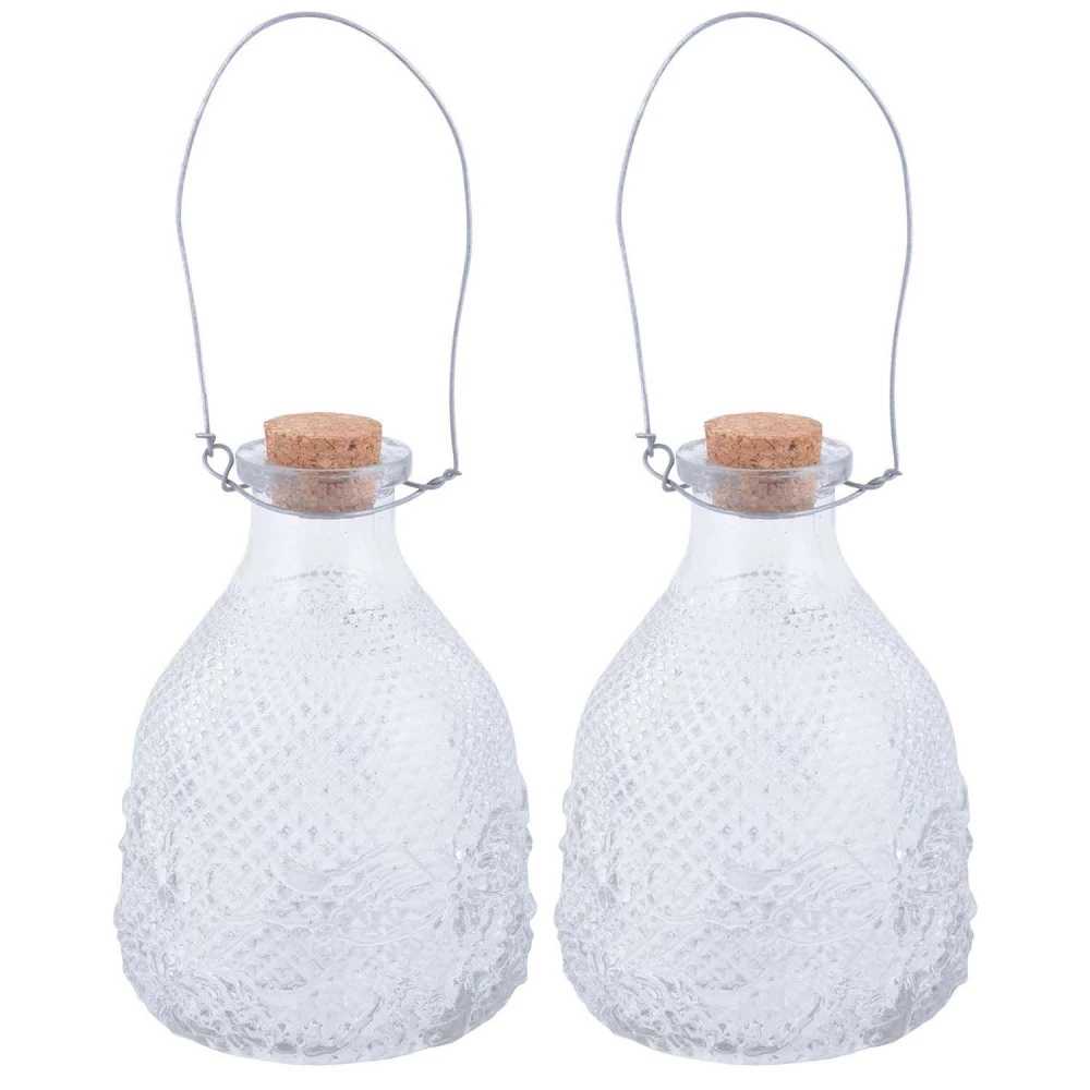 ESSCHERT DESIGN Attrape Guêpes En Verre Chiné (lot De 2)