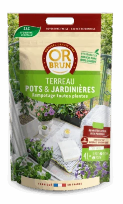 Obrtpot4 |terreau Pots & Jardinières | 4l |améliore Le Drainage