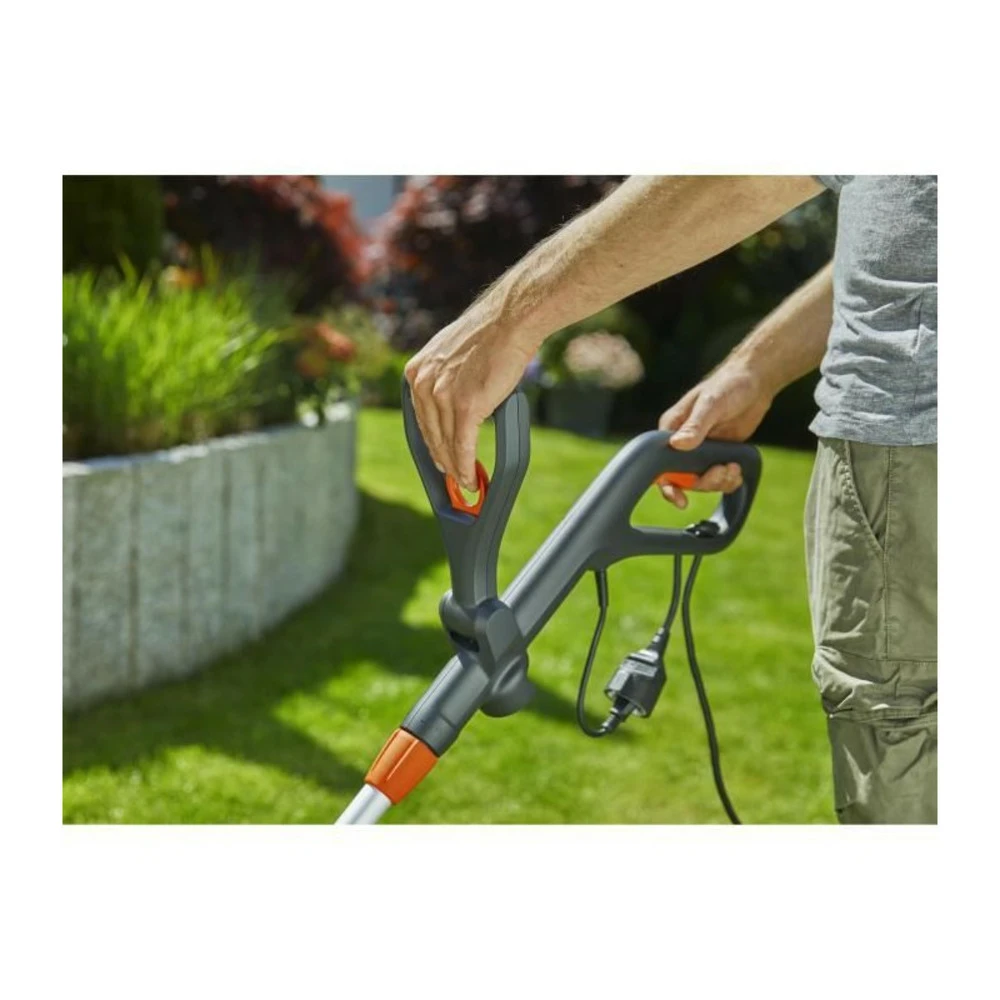 Gardena Coupe-bordures Easycut 450/25 – 450w – ø25cm – Fil Rotorcut – Manche Télescopique Inclinable – Etrier Protec – Image 3