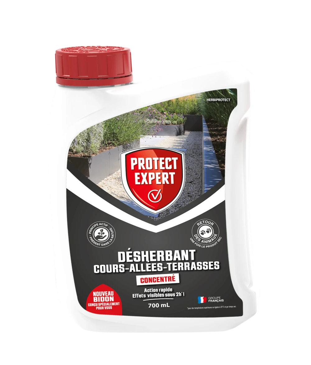 Procour700| Désherbant Concentré | Grandes Cours Et Allées | 700ml | E