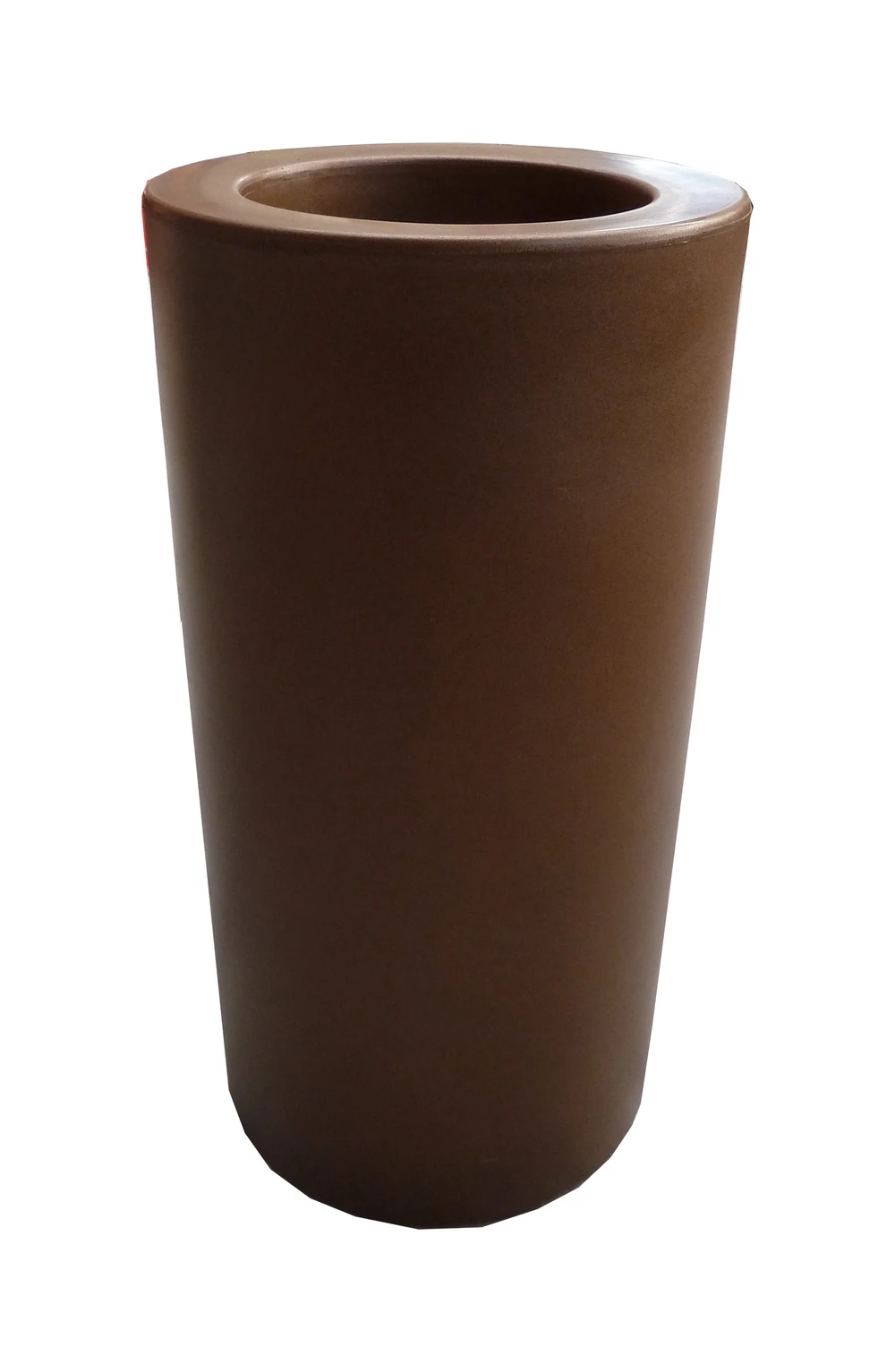 Pot De Fleurs Rond Palma 70 Taupe Opaque ø35x70cm