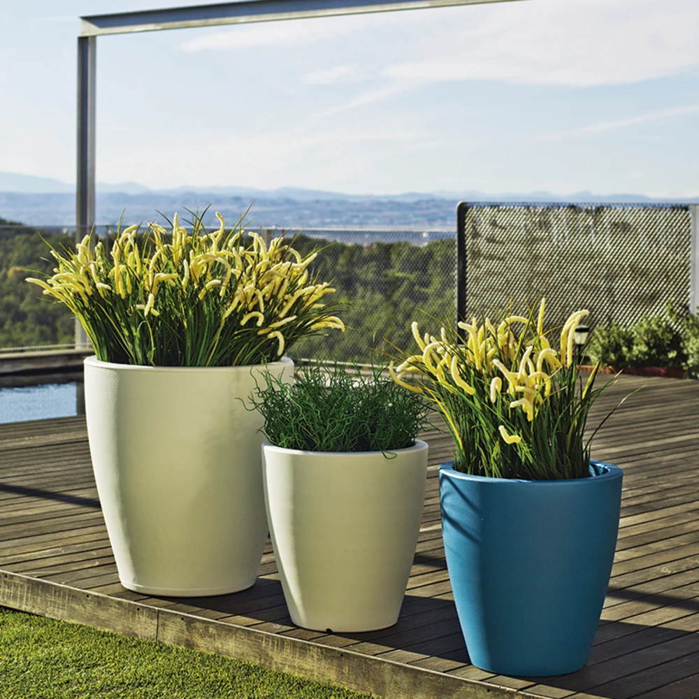 Pot De Fleurs Violeta 55 Noir Opaque ø55x60cm – Image 3