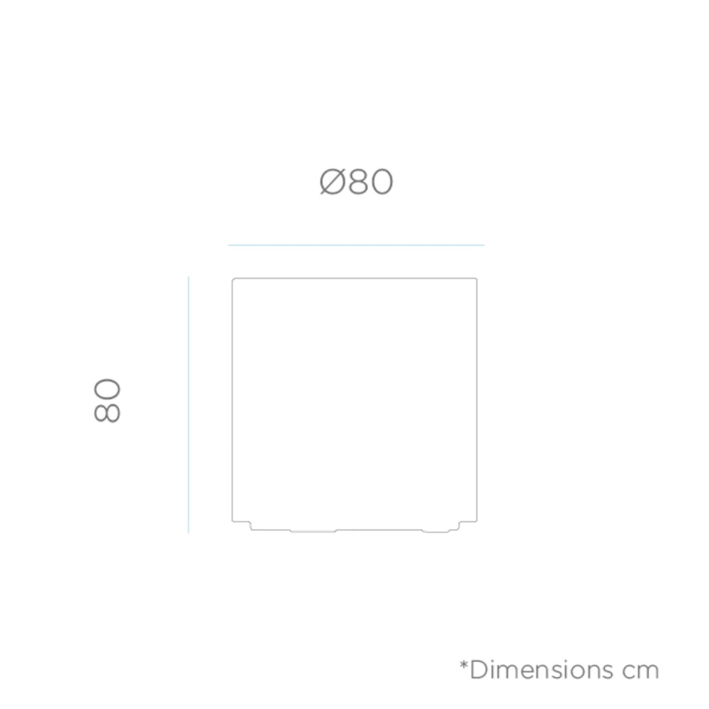 Pot De Fleurs Hortensia 80 ø80x80cm - Couleur Terracota – Image 2