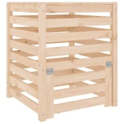 VIDAXL Composteur 63,5x63,5x77,5 Cm Bois Massif De Pin