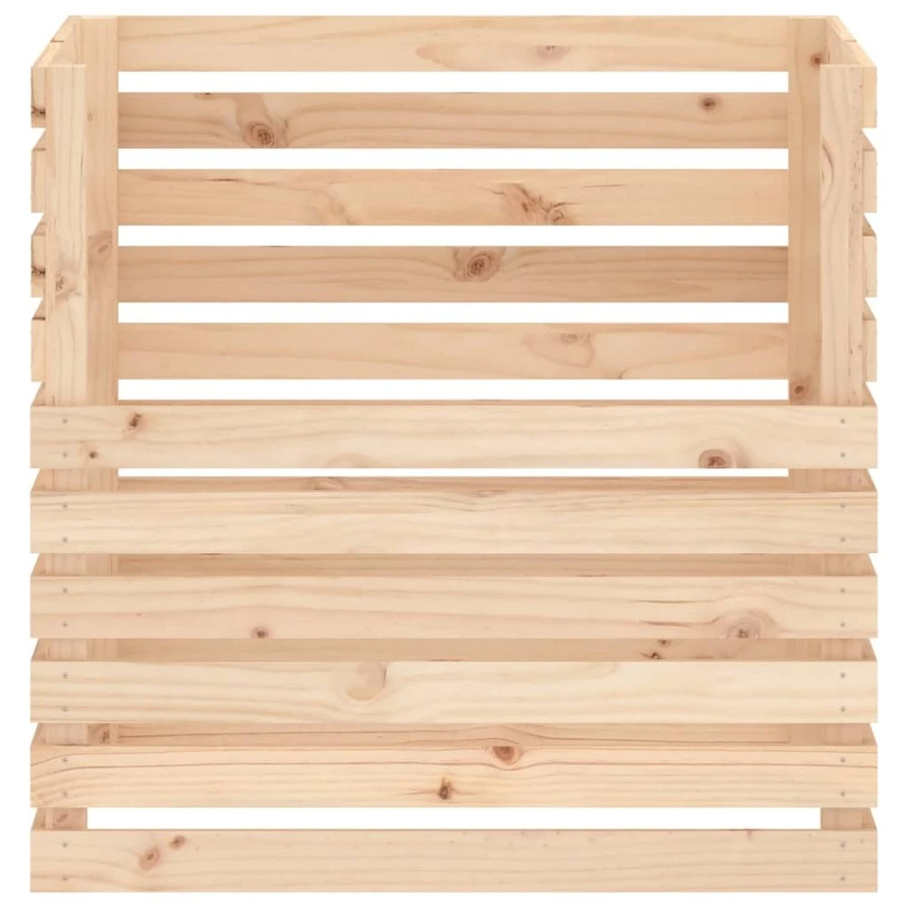 VIDAXL Composteur 80x80x78 Cm Bois Massif De Pin – Image 5