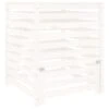 VIDAXL Composteur Blanc 82,5x82,5x99,5 Cm Bois Massif De Pin